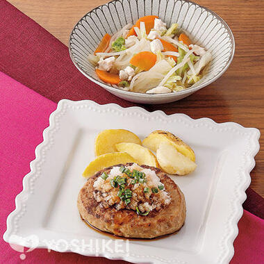 レンジで簡単！和風おろしハンバーグ