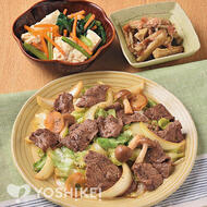 牛肉と野菜の黒こしょう炒め