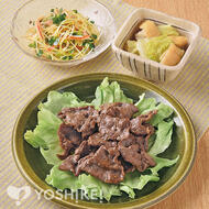 牛肉のにんにく醤油焼き